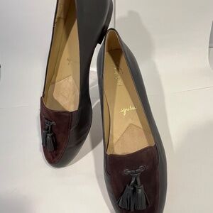 Trotters Chocolate Brown flats with tassel